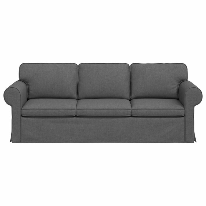 Moderne Couch 180 cm, dunkelgrau, Metallgestell - jetzt bis zu 41 % sparen