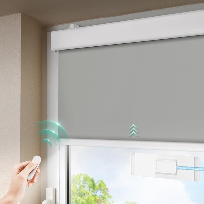 Elektrisches Solar-Verdunkelungsrollo 90x200cm - bis zu 39,6% Rabatt
