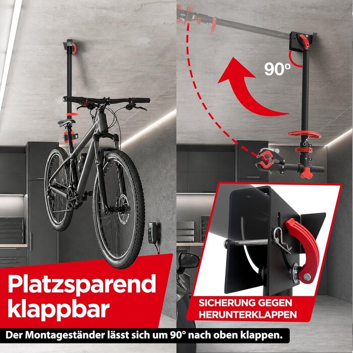 Decken-Fahrradhalterung höhenverstellbar bis 39,9% Rabatt