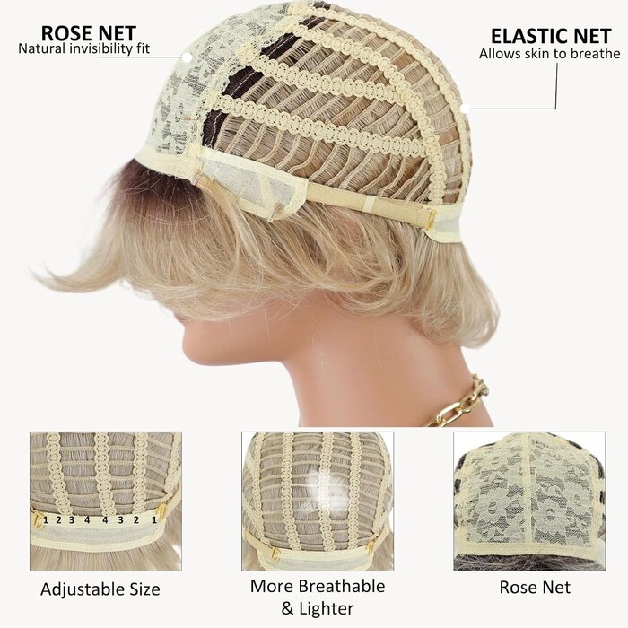 Pixie Cut Perücke Blond Ombre - Bis zu 61% Rabatt im Outlet
