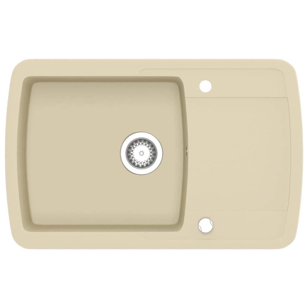 Granit-Küchenspüle Beige 780x500mm - Jetzt bis zu 40,6% Rabatt sichern!