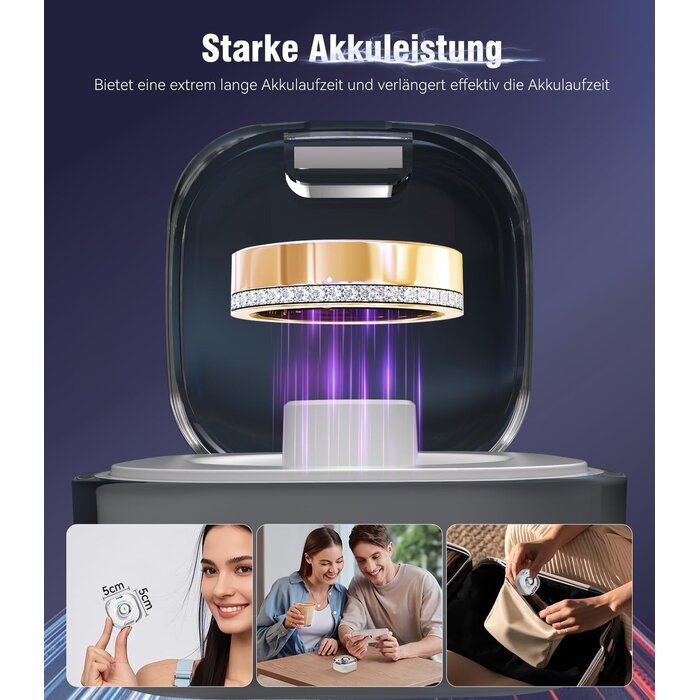 Iuhfsifs Smart Ring Fitness Tracker - Silber Gr. 7 - Wasserdicht - bis zu 66% Rabatt
