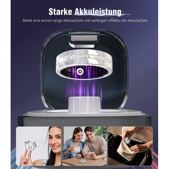 Smart Ring mit Fitness-Tracker: Luxus-Design & bis zu 64% Rabatt