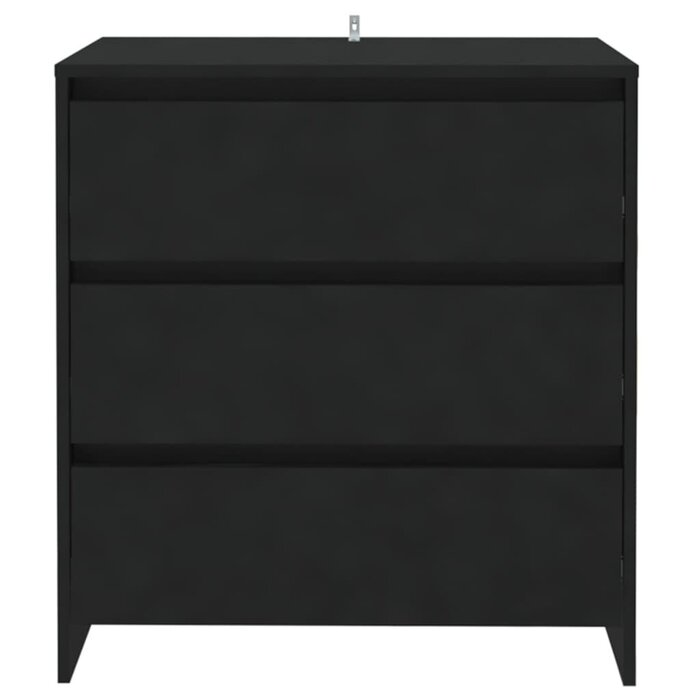 Minimalistisches Sideboard Schwarz 70x41x75 cm - Outlet bis zu 39,9% reduziert