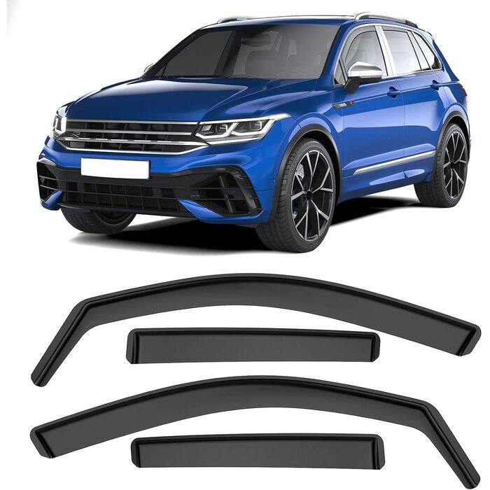 Windabweiser Set VW Tiguan 2016-2023 - 4-tlg. Schwarz - bis zu 39,6% Rabatt