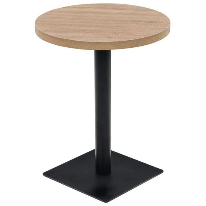 Runder Bistrotisch 60x75 cm Eichenoptik - Jetzt bis zu 40,2% sparen