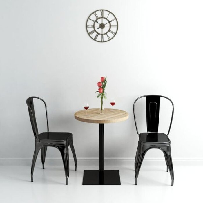 Runder Bistrotisch 60x75 cm Eichenoptik - Jetzt bis zu 40,2% sparen