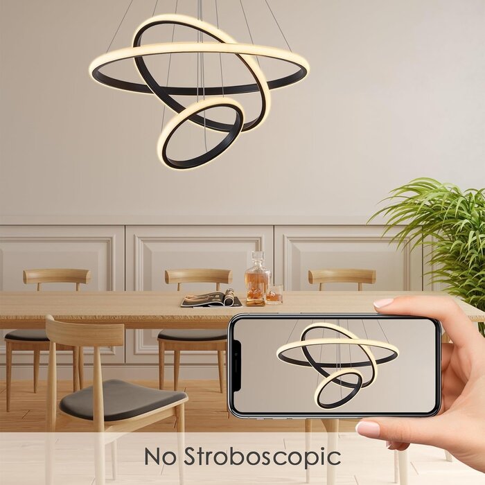 LED Pendelleuchte 3-flammig Gold, 45W, höhenverstellbar - bis zu 35,5% Rabatt