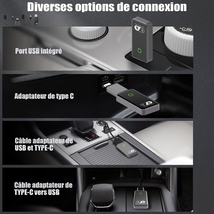 Kabelloser CarPlay & Android Auto Adapter - bis zu 62% sparen
