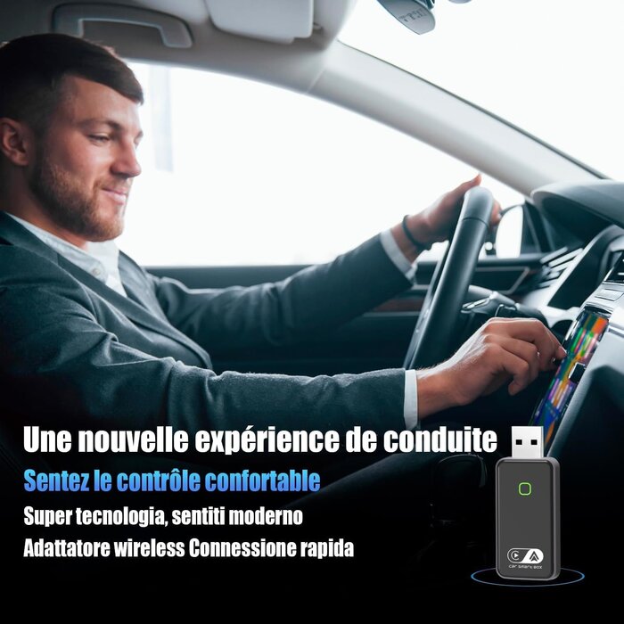 Kabelloser CarPlay & Android Auto Adapter - bis zu 62% sparen
