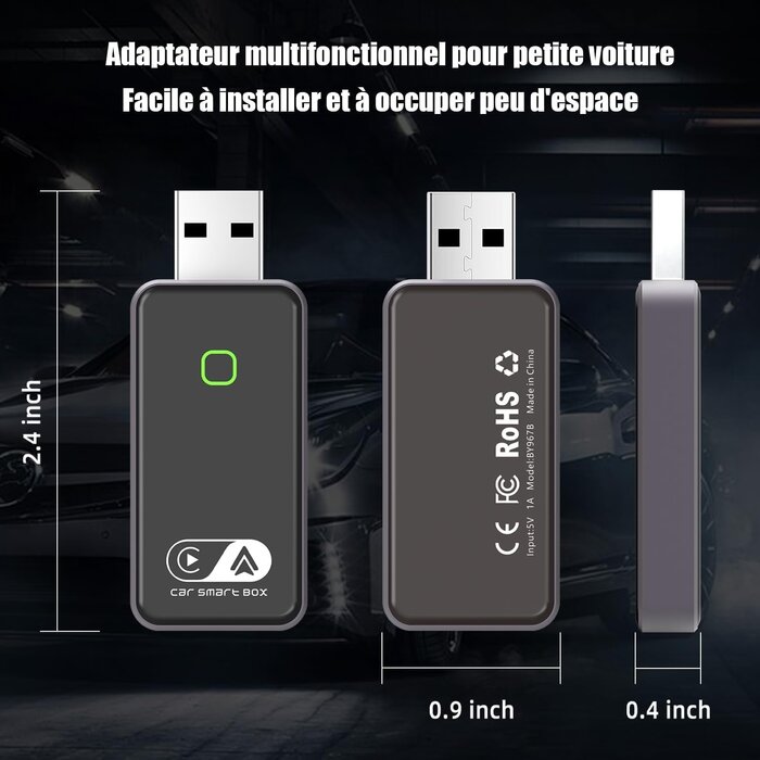 Kabelloser CarPlay & Android Auto Adapter - bis zu 62% sparen