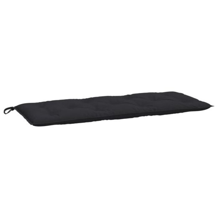 Gartenbankauflagen 2er-Set 120x50x7 cm Schwarz - bis zu 37,2% Rabatt