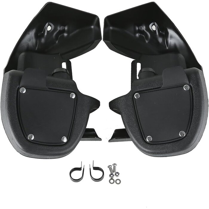 Belüftete Beinschilde für Touring Bikes - Vivid Black - bis zu 36,3 % sparen