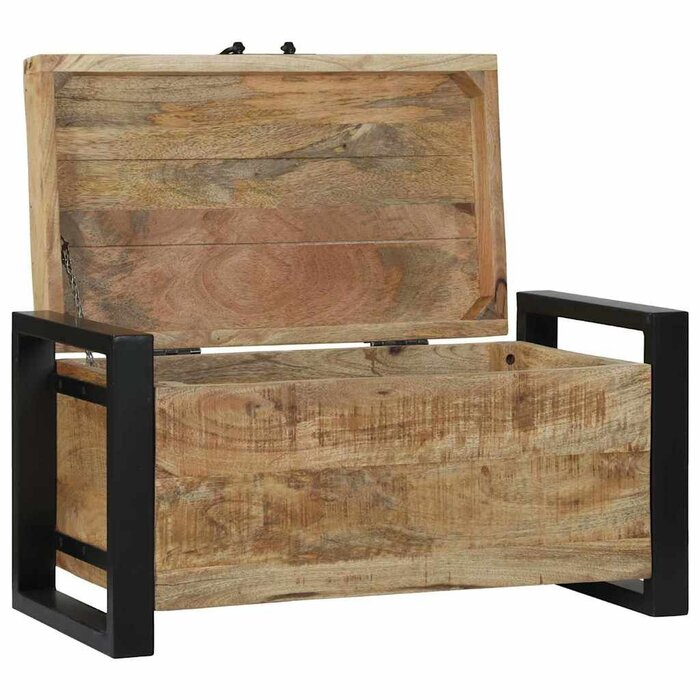 Aufbewahrungskiste Mangoholz, 60x30cm, Braun - bis zu 40,4% Rabatt