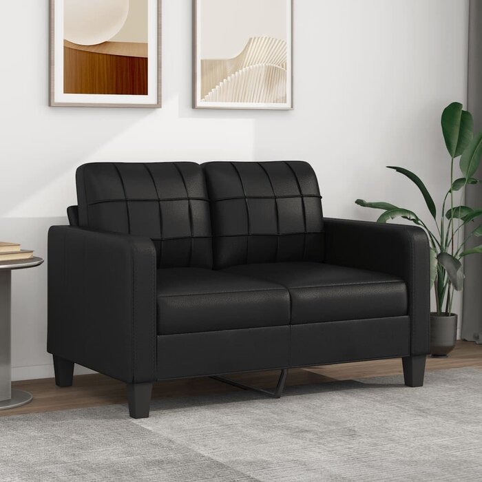 Modernes 2-Sitzer Sofa aus Kunstleder, 120 cm - bis zu 40,8% sparen