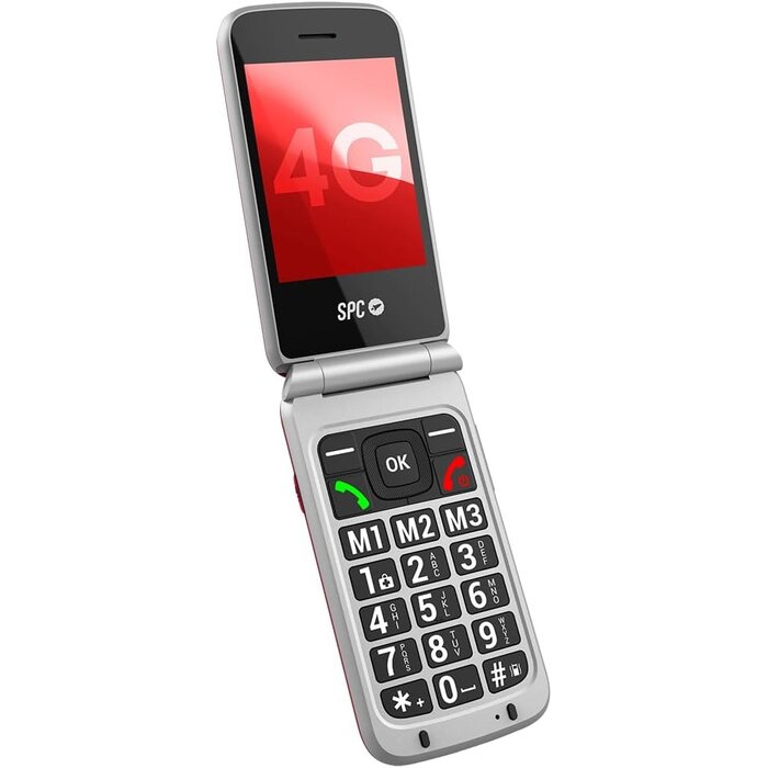 Senioren Klapphandy 4G mit Notruftaste - Rot - bis zu 39.3% günstiger