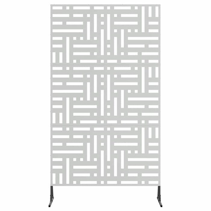 Sichtschutzwand aus Stahl 100x50x180cm Grau - bis zu 40,4% Rabatt