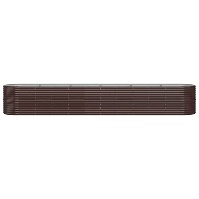Ovales Hochbeet aus Stahl, 440 cm - Braun - bis zu 40,4% Rabatt
