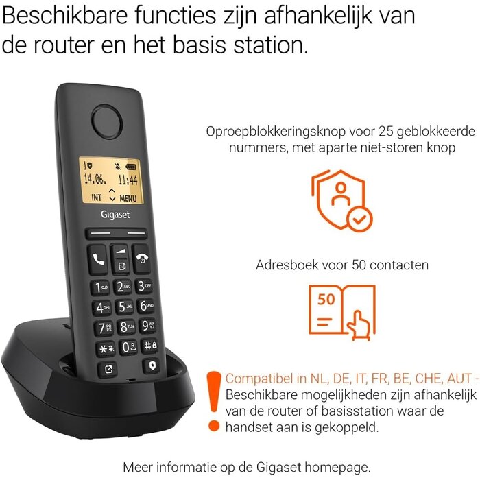 Schnurloses DECT-Telefon mit Anrufsperre - bis zu 29,9 % sparen