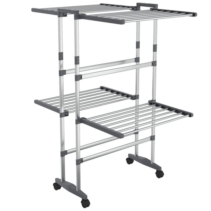 Mobiler 2-Ebenen Wäscheständer 60x70x106 cm - bis zu 39,7% Rabatt