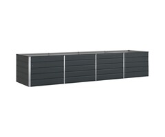 Vidaxl XXL Pflanzkübel aus Stahl, Anthrazit, 195x100x45cm - bis zu 47% sparen