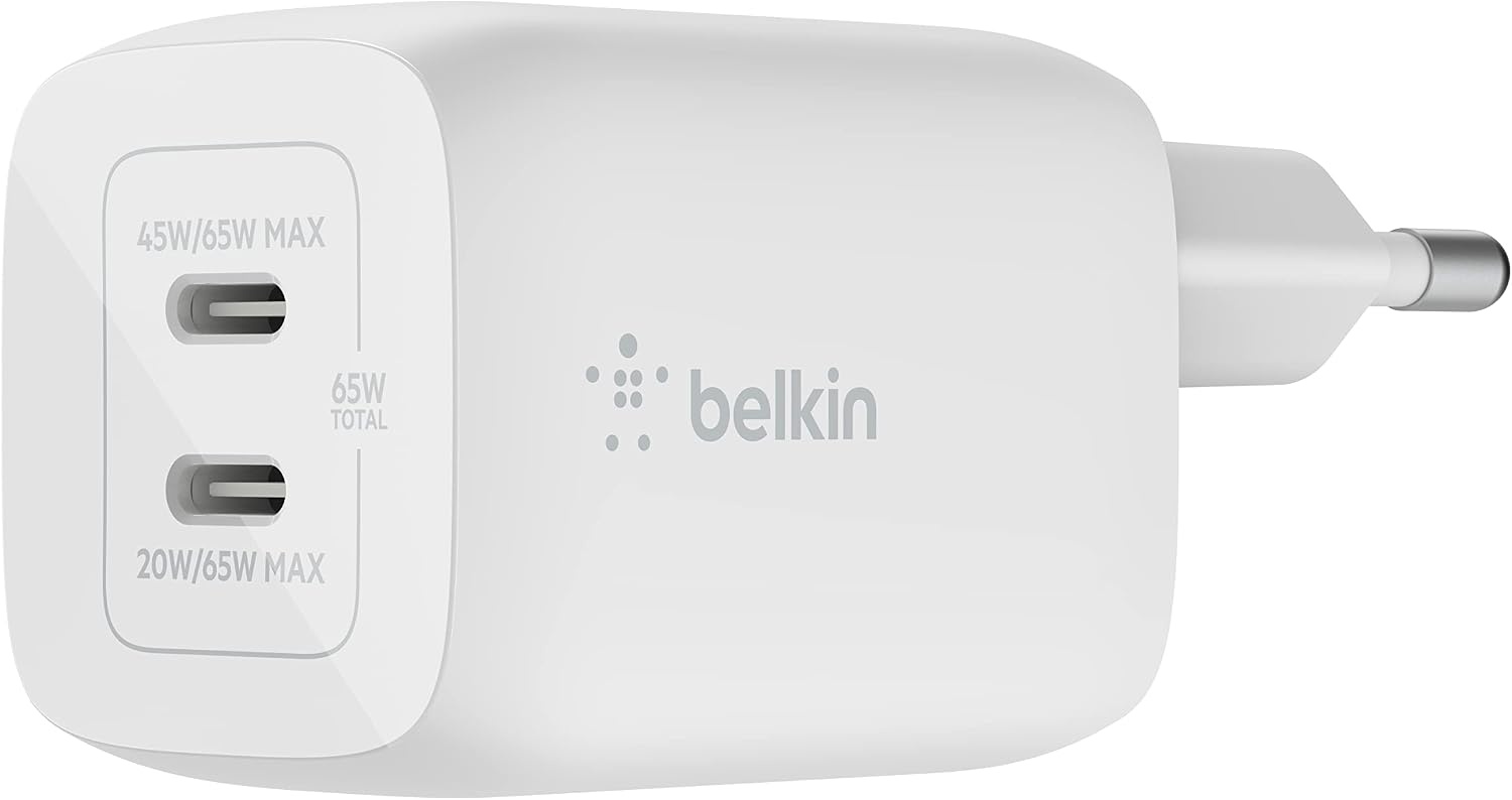65W USB-C GaN Schnellladegerät - 2 Anschlüsse - bis zu 32,7% Rabatt