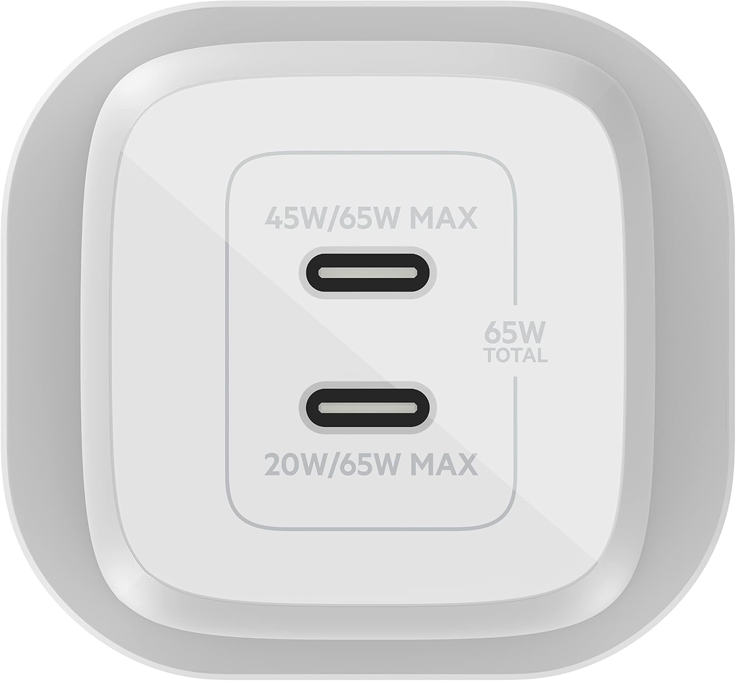 65W USB-C GaN Schnellladegerät - 2 Anschlüsse - bis zu 32,7% Rabatt