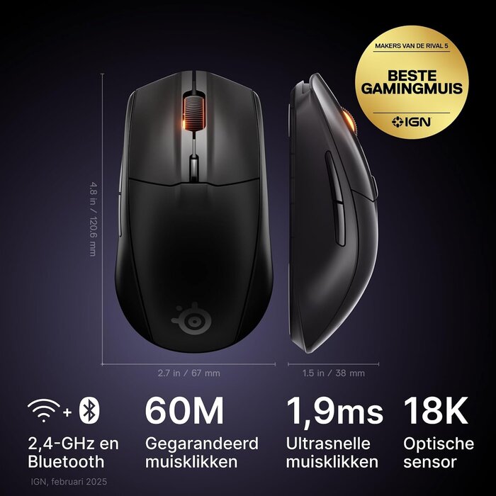 Kabellose Gaming-Maus mit 18.000 DPI - jetzt bis zu 33% sparen