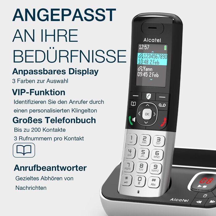 Schnurloses Festnetztelefon mit AB - jetzt bis zu 38,8% günstiger sichern
