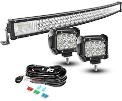 Gebogene LED-Lichtleiste 106cm 540W Set - Jetzt bis zu 46% sparen!