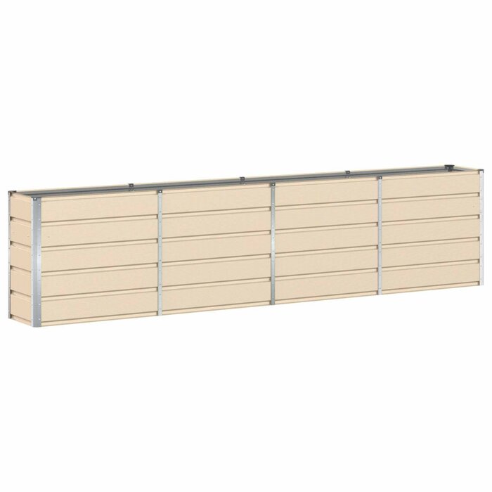 Großer Pflanzkübel Stahl 160x40x75cm Elfenbein - bis zu 40% Rabatt