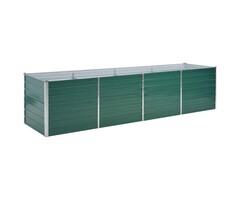 Vidaxl Großes Hochbeet Stahl grün 320x80x77cm | Jetzt bis zu 46% Rabatt sparen