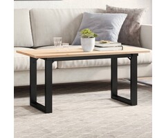 Vidaxl Couchtisch-Beine O-Form 90x30x43 cm Gusseisen - Schwarz, bis zu 45% Rabatt