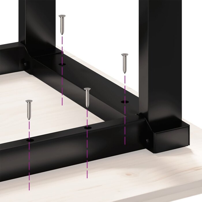 Tischbeine O-Form 90x30x43 cm Gusseisen - Schwarz - bis zu 38,8% Rabatt