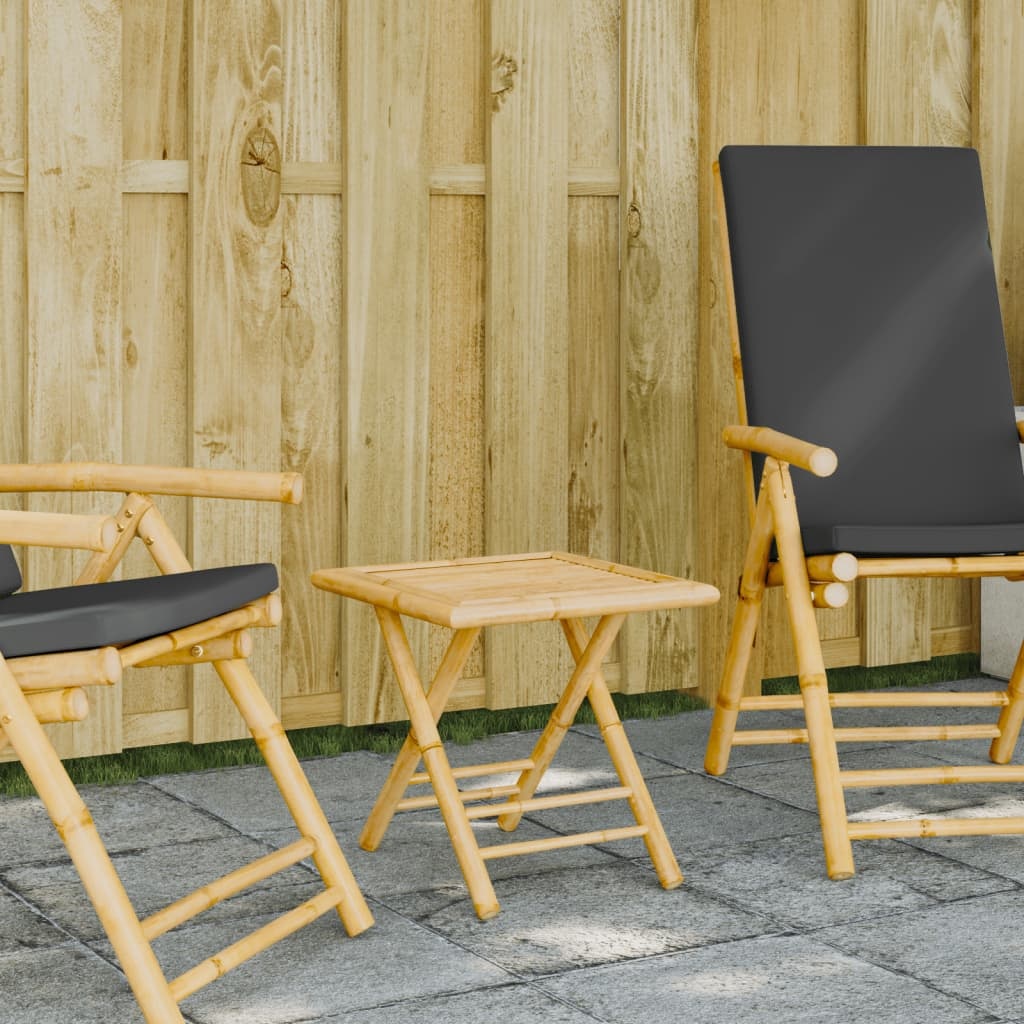 Klappbarer Bambus-Gartentisch 45x45cm - Jetzt bis zu 38,2% sparen!
