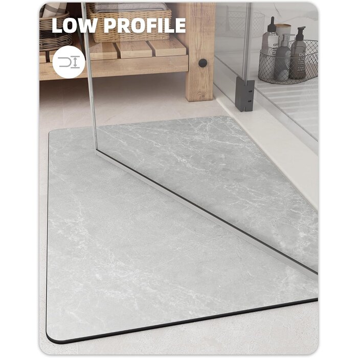 Rutschfeste Badematte Marmor-Design 43x110 cm - jetzt bis zu 63% günstiger