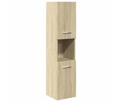 Schmaler Badezimmerschrank Sonoma-Eiche 30x130 cm - bis zu 34,2% Rabatt