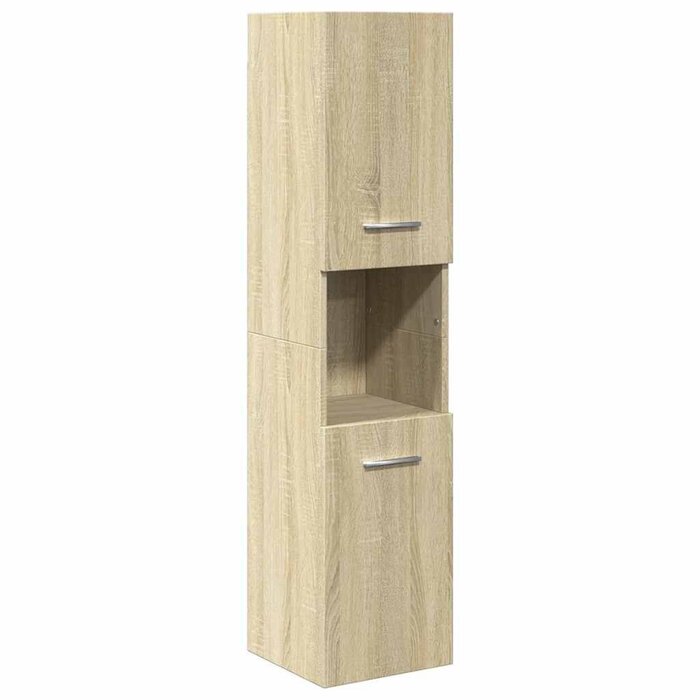 Schmaler Badezimmerschrank Sonoma-Eiche 30x130 cm - bis zu 34,2% Rabatt