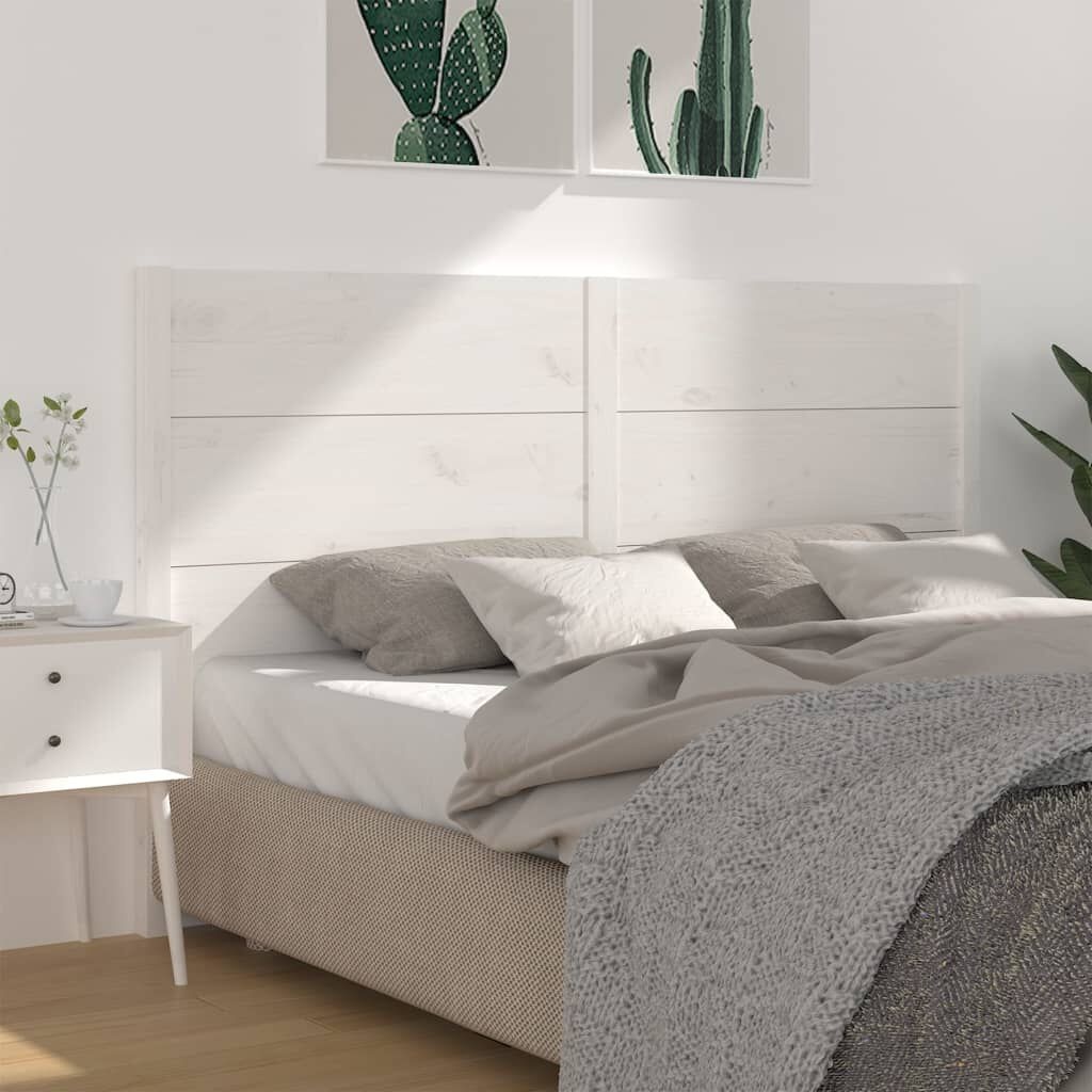 Vidaxl Kopfteil aus massivem Kiefernholz, weiß, 146x100cm - bis zu 67% Rabatt