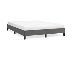 Vidaxl Bettgestell Kunstleder Grau 140x190 cm - Sparen Sie bis zu 46% im Outlet