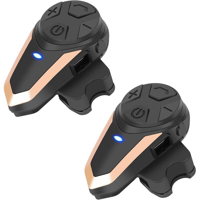 Motorrad Bluetooth-Intercom Headset bis zu 1000m Reichweite - bis zu 39,4% Rabatt