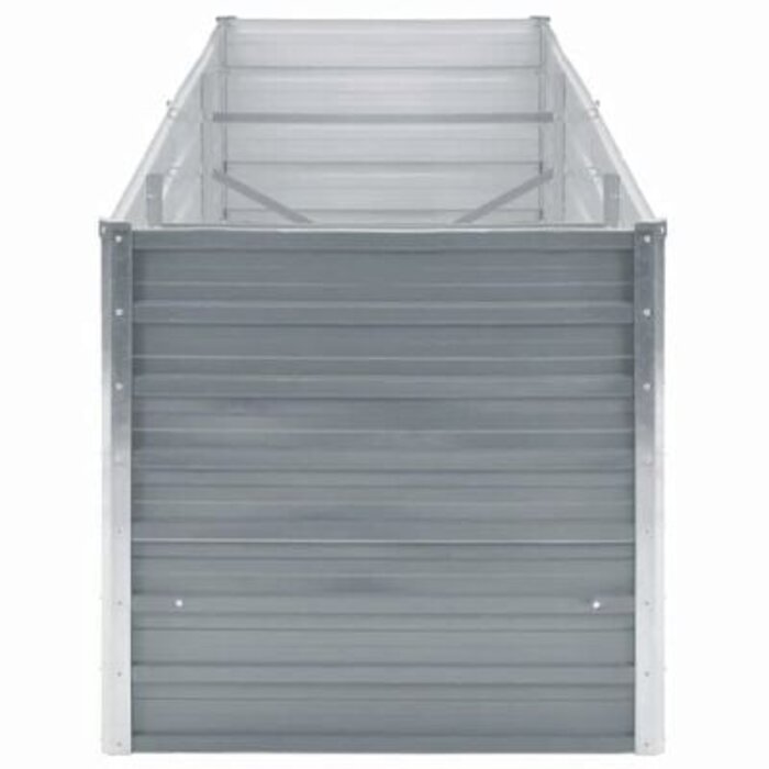 Hochbeet aus verzinktem Stahl 240x80x77cm Grau - bis zu 39,7% Rabatt