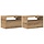 2er-Set Wand-Nachtschrank Artisan-Eiche | Bis zu 39,3% Rabatt im Outlet