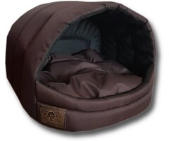Viking Choice Gemütliches Hundebett für kleine Hunde - Braun, 45x49x36 cm - bis zu 44% Rabatt