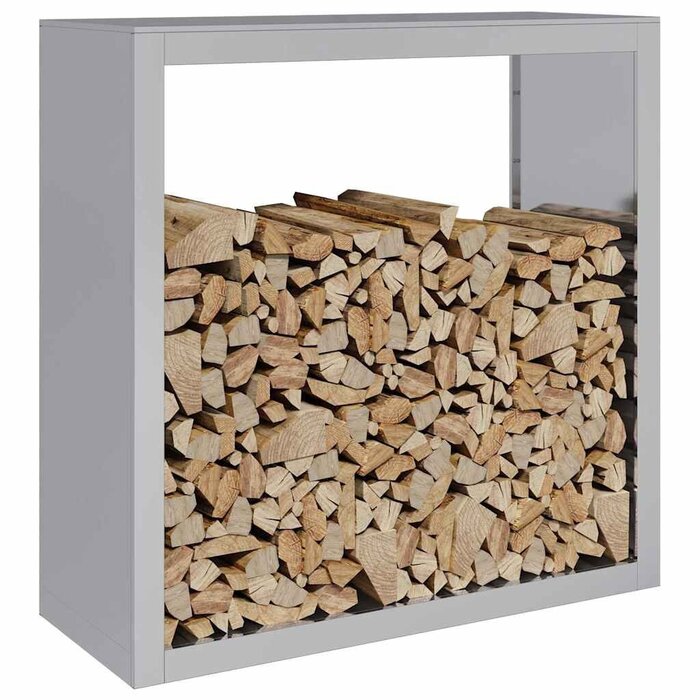 Kaminholzregal aus verzinktem Stahl 100x40x100cm - bis zu 40% sparen