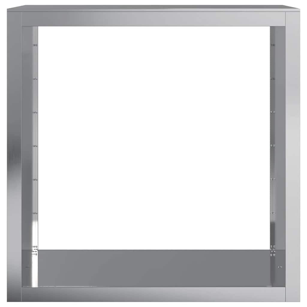 Kaminholzregal aus verzinktem Stahl 100x40x100cm - bis zu 40% sparen