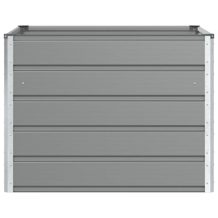 Design-Pflanzkübel Stahl 100x100x75 cm Hellgrau - bis zu 38,7 % Rabatt