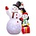 Aufblasbarer 180 cm Schneemann mit LED - Weihnachtsdeko - bis zu 63% Rabatt
