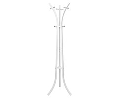 Viking Choice Freistehende 3-Bein Garderobe Weiß 180cm | Bis zu 45% sparen!