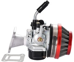 Vergaser Luftfilter Set für 47cc 49cc Pocket Bike - Rot - bis zu 42% Rabatt